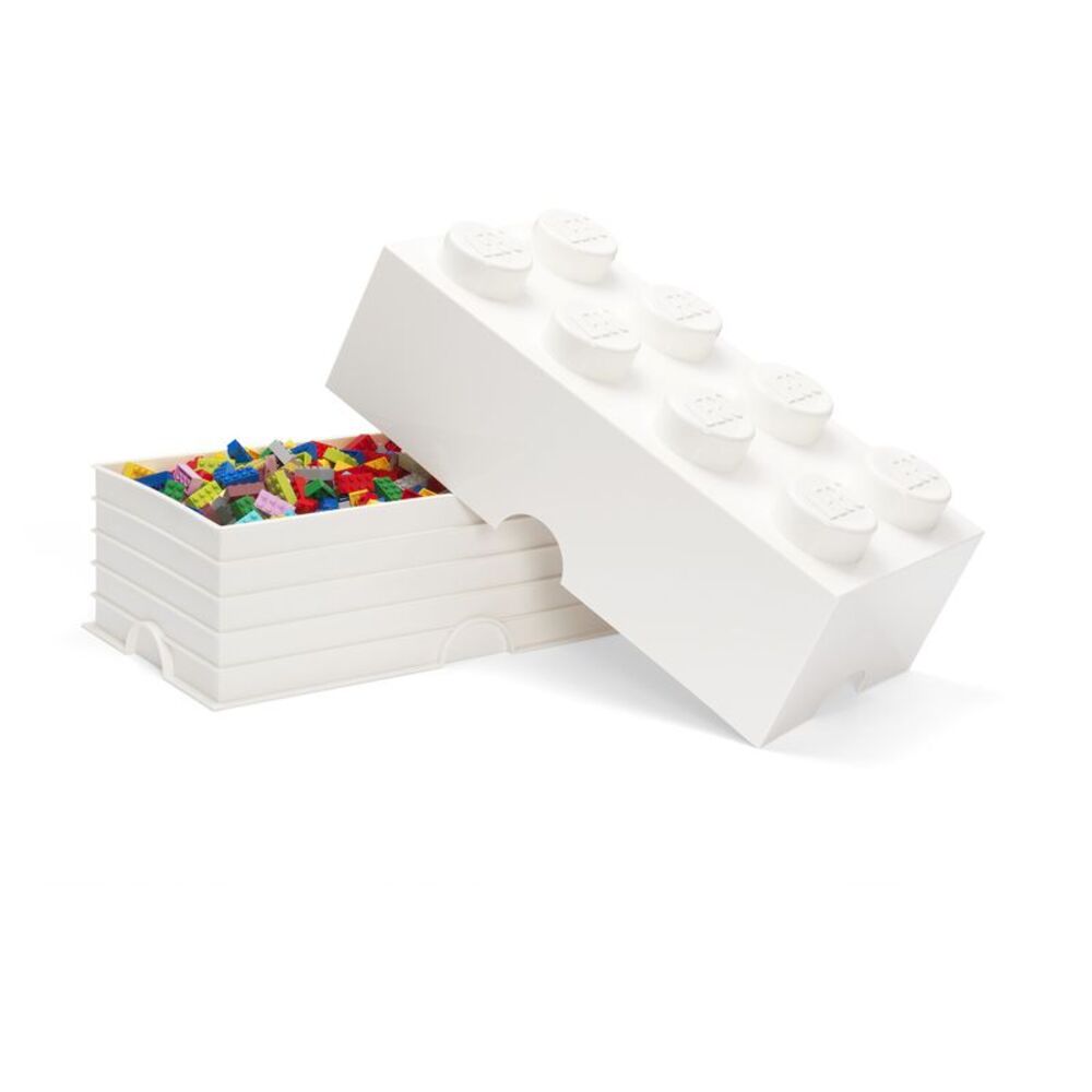 LEGO Storage Brick With 8 Knobs, White COLLECTIBLES